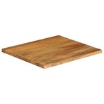 vidaXL Dessus de table à bord vivant 80x80x2 5 cm bois massif manguier