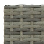 Jeu de bar de jardin 5 pièces avec accoudoirs résine tressée gris 02_0014485