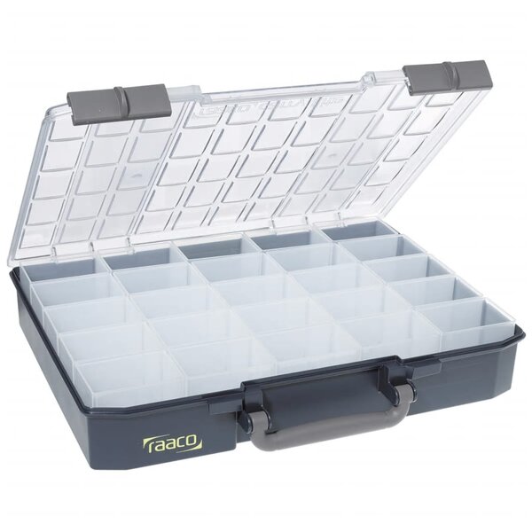 Mallette de rangement avec 25 inserts carrylite 80 5x10 raaco 136327