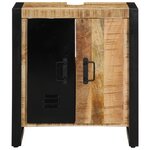 vidaXL Cabinet salle de bain 55x35x60 cm en bois massif