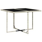 vidaXL Ensemble à manger de jardin et coussins 9 Pièces gris clair rotin