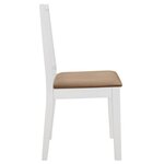 vidaXL Mobilier de salle à manger 5 Pièces MDF Blanc