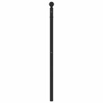 vidaXL Tête de lit métal noir 100 cm