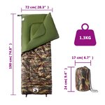 vidaXL Sac de couchage pour adultes camping 3 saisons