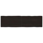 vidaXL Dessus de table bois massif traité bordure assortie