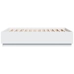 vidaXL Cadre de lit avec LED sans matelas blanc 120x190 cm