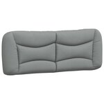 vidaXL Cadre de lit avec LED sans matelas gris clair 120x200 cm tissu