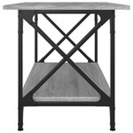 vidaXL Table basse Sonoma gris 80x45x45 cm Bois d'ingénierie et fer