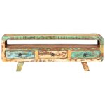 vidaXL Meuble TV 117x30x41 cm Bois de récupération massif