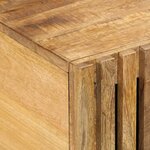 vidaXL Table basse 80x51x40 cm bois de manguier massif brut