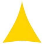 vidaXL Voile de parasol Tissu Oxford triangulaire 4x5x5 m Jaune