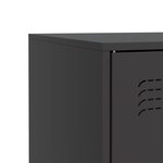 vidaXL Buffet noir 67x39x73 cm acier