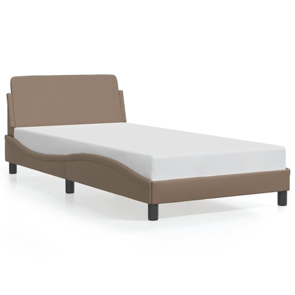 vidaXL Cadre de lit sans matelas cappuccino 100x200 cm similicuir