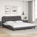 vidaXL Cadre de lit sans matelas gris 180x200 cm similicuir