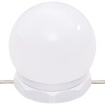 vidaXL Coiffeuse avec LED Blanc brillant 60x40x140 cm