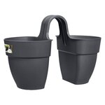 ELHO - Pot de fleurs -  Vibia Campana Flower Twin 21 - Anthracite