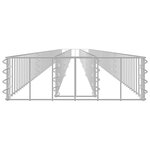 vidaXL Lit surélevé à gabion Acier galvanisé 450x30x10 cm