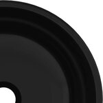 vidaXL Lavabo Verre trempé 35x12 cm Noir