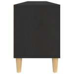 vidaXL Meuble TV noir 150x30x44 5 cm bois d'ingénierie