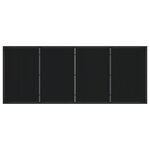 vidaXL Ensemble de salle à manger de jardin 9 pièces avec coussins noir poly rotin