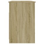 vidaXL Bureau avec tiroirs Chêne sonoma 102x50x76 cm Bois d'ingénierie