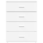 vidaXL Buffets 2 Pièces blanc 60x39x80 cm bois d’ingénierie