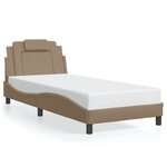 vidaXL Cadre de lit avec tête de lit Cappuccino 80x200 cm Similicuir