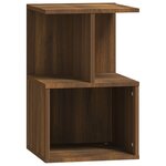 vidaXL Table de chevet Chêne marron 35x35x55 cm Bois d'ingénierie