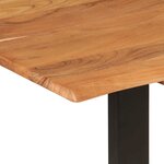 vidaXL Table de salle à manger 154x80x76 cm Bois d'acacia solide
