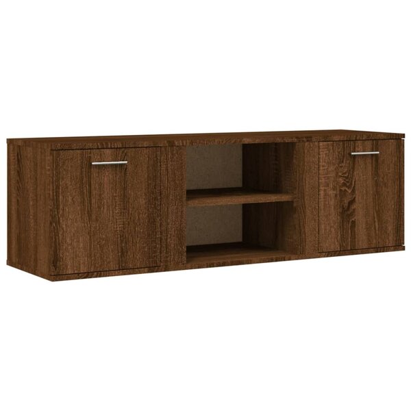 vidaXL Meuble TV chêne marron 120x34x37 cm bois d'ingénierie