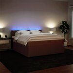 vidaXL Sommier à lattes de lit avec matelas Rose 180x200 cm Velours