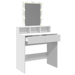 vidaXL Coiffeuse avec LED blanc 80x41x144 5 cm