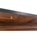 Table a manger extensible - Boisé Old Style et noir - MANHATTAN - L 160-200 x P 90 x H 75 cm