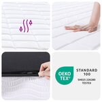 vidaXL Matelas en mousse moyennement doux 200x200 cm