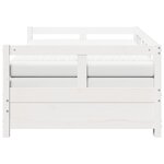 vidaXL Lit de jour et lit gigogne et matelas 90x200 cm bois pin massif