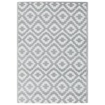 vidaXL Tapis d'extérieur gris 140x200 cm PP
