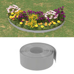 vidaXL Bordures de jardin 5 Pièces gris 10 m 20 cm polyéthylène
