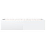 vidaXL Cadre de lit blanc 90x200 cm bois d'ingénierie