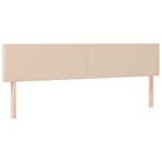 vidaXL Tête de lit à LED Cappuccino 180x5x78/88 cm Similicuir