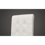 vidaXL Chaises à manger lot de 4 blanc similicuir
