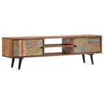 vidaXL Meuble TV 140x30x40 cm Bois solide d'acacia