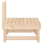 vidaXL Canapé central de jardin bois de pin massif