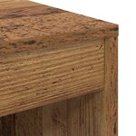 vidaXL Bureau vieux bois avec rangement en bois d'ingénierie