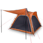 vidaXL Tente de camping 4 personnes libération rapide imperméable