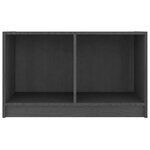 vidaXL Meuble TV Gris 70x33x42 cm Bois de pin massif