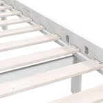 vidaXL Cadre de lit sans matelas blanc bois massif 140x200 cm
