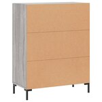 vidaXL Buffet sonoma gris 69 5x34x90 cm bois d'ingénierie