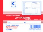 Manifold autocopiant LIVRAISONS 105 x 140 A6 Horizontal 50 Dupli ELVE