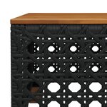vidaXL Salon de jardin 9 Pièces avec coussins noir résine tressée