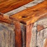 vidaXL Buffet gris 160x40x75 cm bois de sesham massif